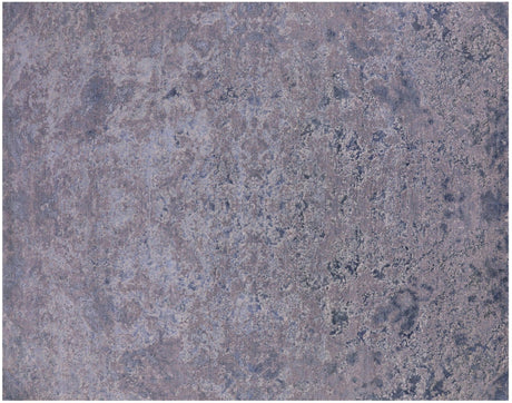 Abstract Wool & Silk Hand-Knotted Rug - Manhattan Rugs