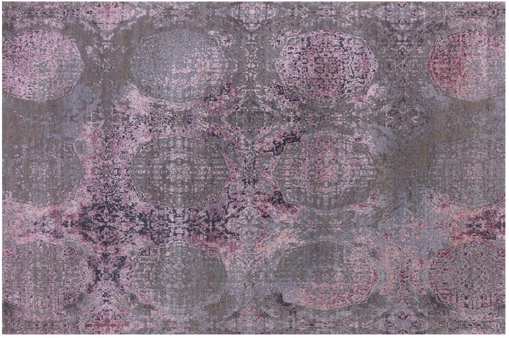Wool & Silk Modern Handmade Rug - Manhattan Rugs