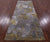 Hand Knotted Modern Wool & Silk Runner Rug - Manhattan Rugs
