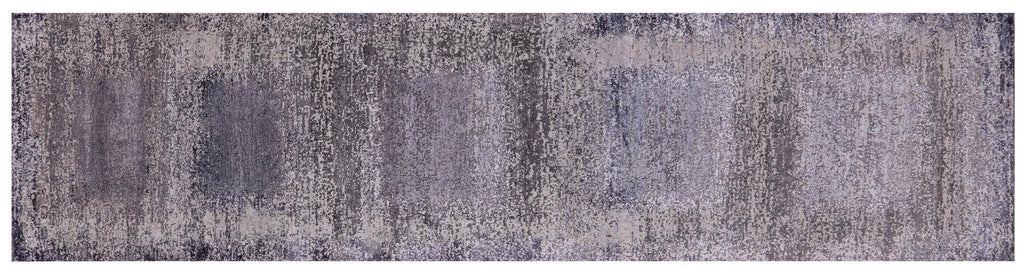 Runner Abstract Handmade Wool & Silk Rug - Manhattan Rugs