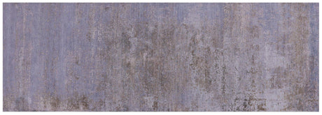 Hand Knotted Modern Wool & Silk Runner Rug - Manhattan Rugs