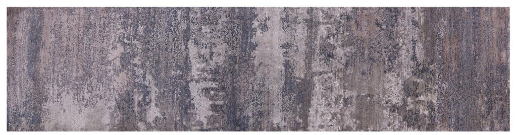 Abstract Handmade Wool & Silk Runner Rug - Manhattan Rugs