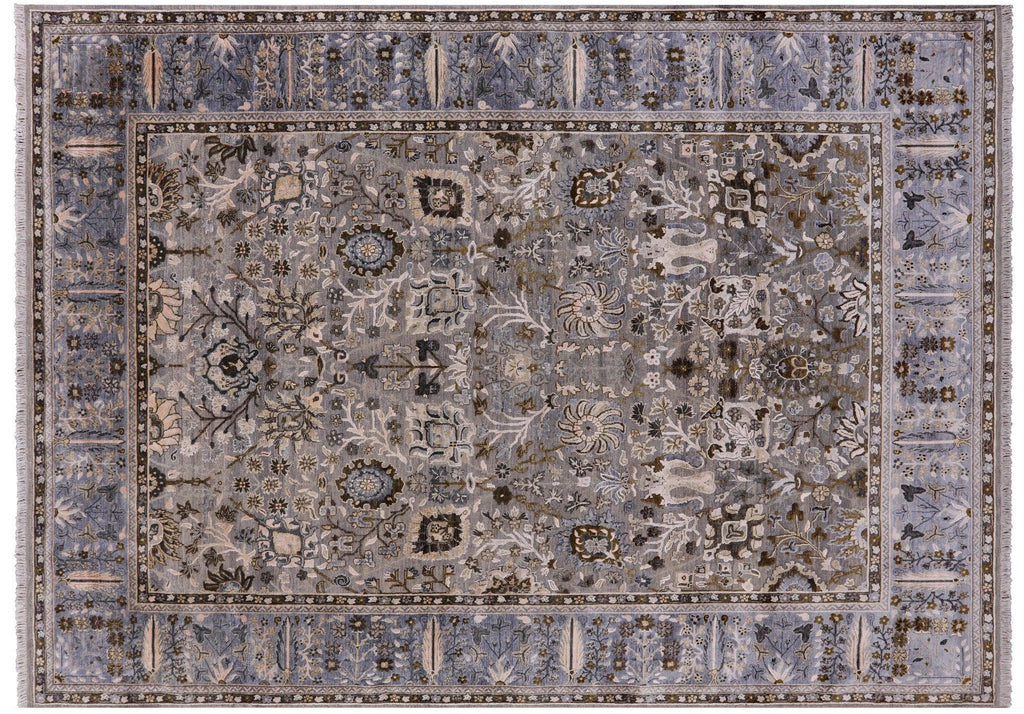 Persian Tabriz Hand-Knotted Wool & Silk Rug - Manhattan Rugs