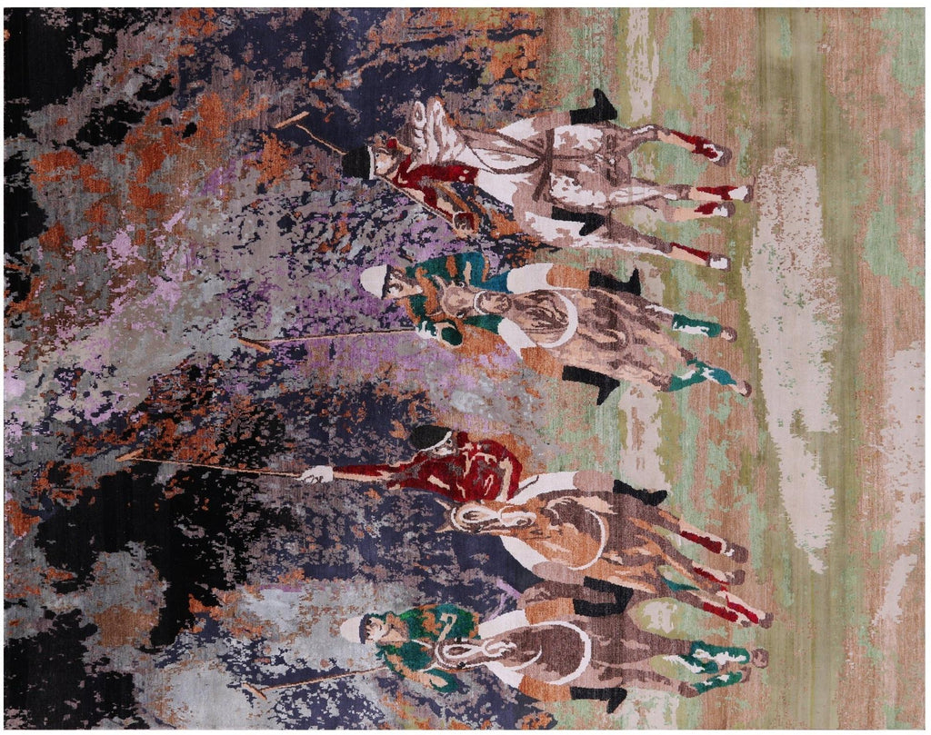 Polo Hand Knotted Wool & Silk Rug - Manhattan Rugs