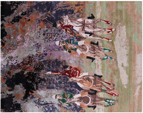 Polo Hand Knotted Wool & Silk Rug - Manhattan Rugs