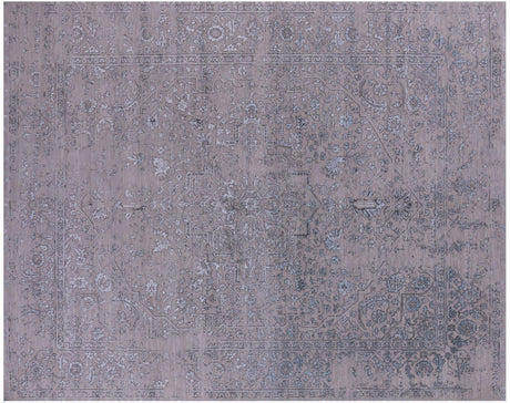 Hand Knotted Persian Heriz Serapi Wool & Silk Rug - Manhattan Rugs