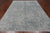 Grey 8' 1" X 10' 1" Hand Knotted Persian Heriz Serapi Wool & Silk Rug - Q9108