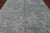 Grey 8' 1" X 10' 1" Hand Knotted Persian Heriz Serapi Wool & Silk Rug - Q9108