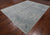 Grey 8' 1" X 10' 1" Hand Knotted Persian Heriz Serapi Wool & Silk Rug - Q9108