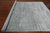 Grey 8' 1" X 10' 1" Hand Knotted Persian Heriz Serapi Wool & Silk Rug - Q9108