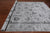 Grey Persian Tabriz Wool & Silk Handmade Rug 9' 0" X 11' 11" - Q9109