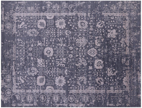 Persian Tabriz Wool & Silk Hand-Knotted Rug - Manhattan Rugs