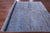 SUPER SALE Blue Wool & Silk Modern Handmade Rug 7' 10" X 10' 1" - Q9138