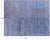 SUPER SALE Blue Wool & Silk Modern Handmade Rug 7' 10" X 10' 1" - Q9138