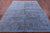 SUPER SALE Blue Wool & Silk Modern Handmade Rug 7' 10" X 10' 1" - Q9138