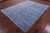 SUPER SALE Blue Wool & Silk Modern Handmade Rug 7' 10" X 10' 1" - Q9138