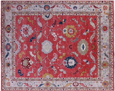 Turkish Oushak Hand Knotted Wool Rug - Manhattan Rugs