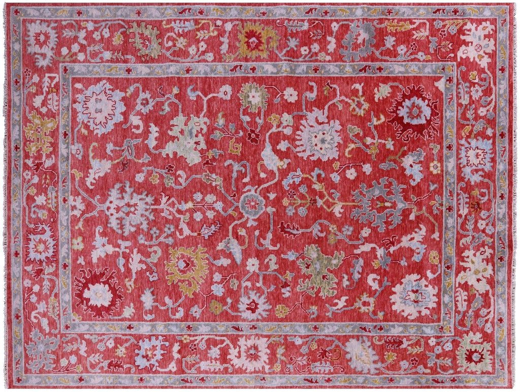 Turkish Oushak Hand-Knotted Wool Rug - Manhattan Rugs