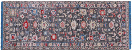 Runner Turkish Oushak Hand Knotted Wool Rug - Manhattan Rugs