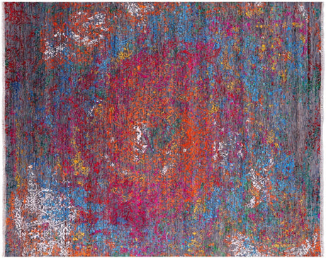 Persian Hand-Knotted Wool & Silk Rug - Manhattan Rugs