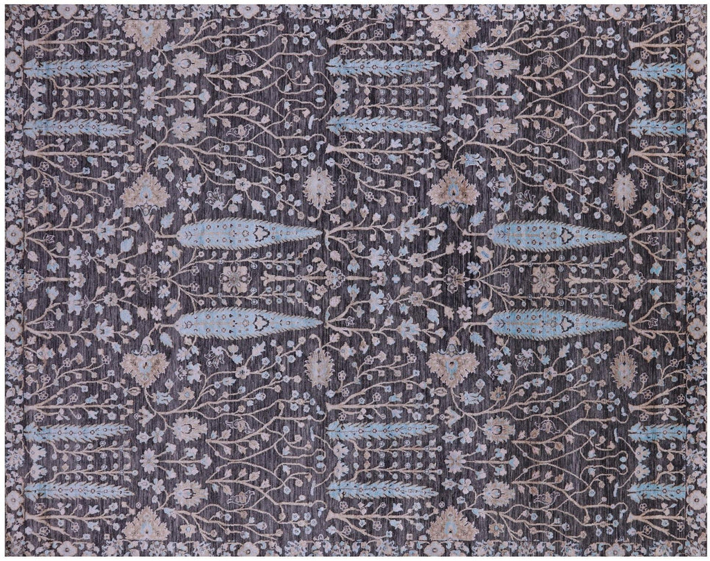 Wool & Silk Persian Ziegler Hand-Knotted Rug - Manhattan Rugs