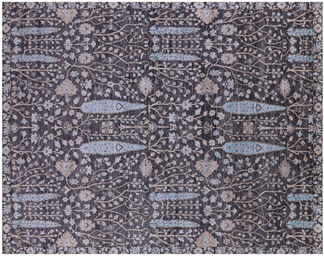 Wool & Silk Persian Ziegler Hand-Knotted Rug - Manhattan Rugs