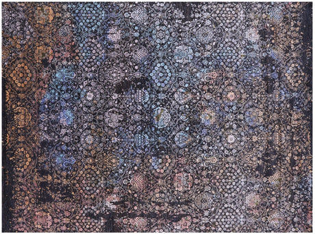 Wool & Silk Modern Hand Knotted Rug - Manhattan Rugs