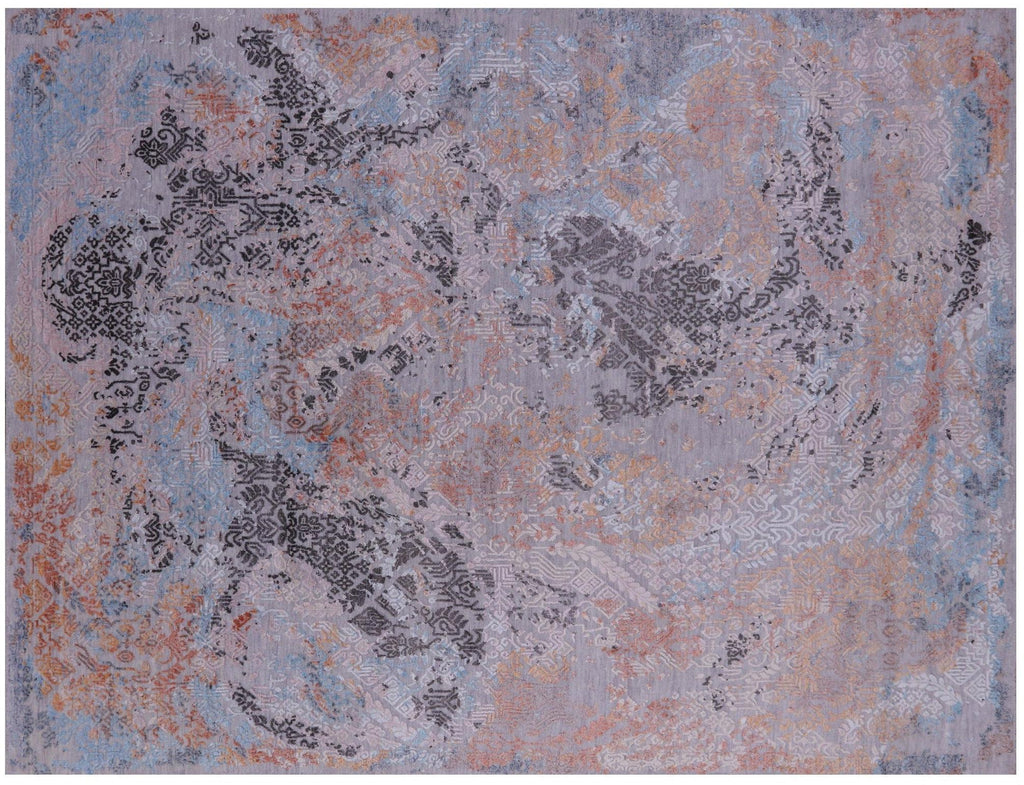 Modern Wool & Silk Hand Knotted Rug - Manhattan Rugs