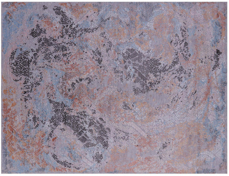 Modern Wool & Silk Hand Knotted Rug - Manhattan Rugs