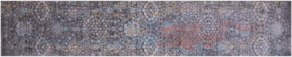 Runner Handmade Modern Wool & Silk Rug - Manhattan Rugs