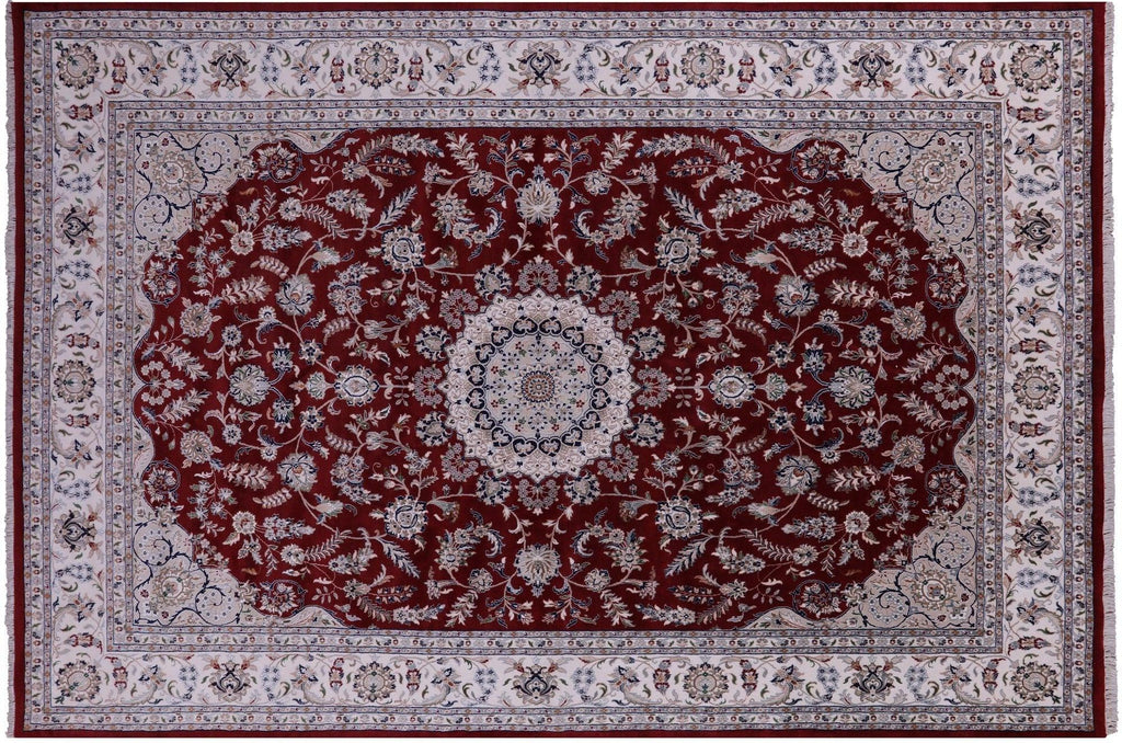 Wool & Silk Persian Nain Hand Knotted Rug - Manhattan Rugs