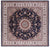 Square Persian Nain Handmade Wool & Silk Rug - Manhattan Rugs