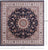 Square Persian Nain Handmade Wool & Silk Rug - Manhattan Rugs