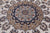 Ivory 10' 7" X 17' 5" Wool & Silk Persian Nain Hand Knotted Rug - Q9349