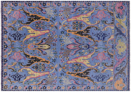 Turkish Oushak Hand-Knotted Wool Rug - Manhattan Rugs