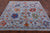 Square Handmade Turkish Oushak Wool Rug