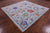 Square Handmade Turkish Oushak Wool Rug