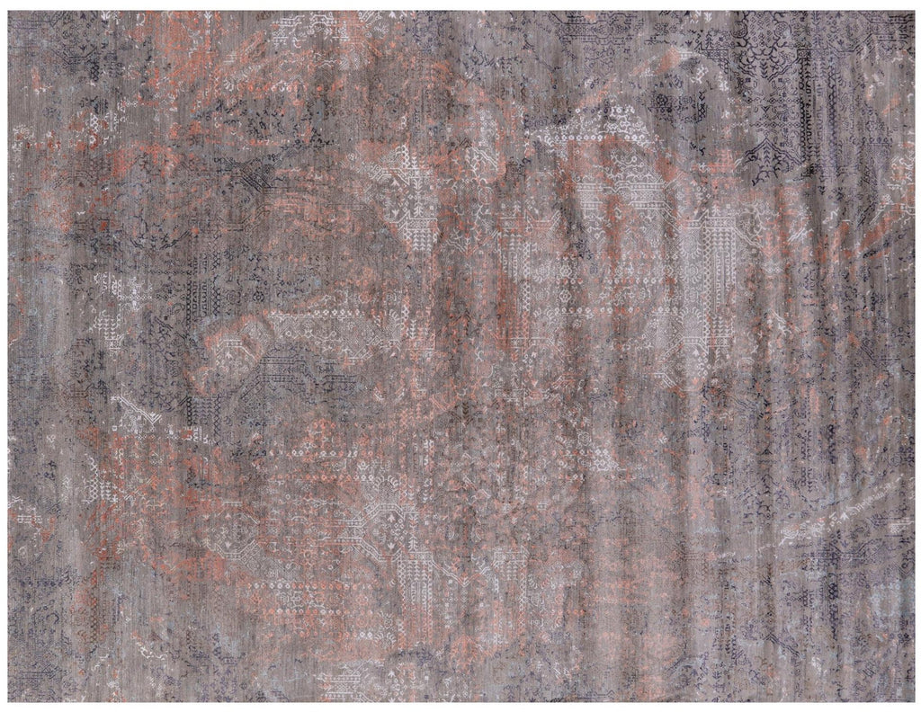 Modern Wool & Silk Hand Knotted Rug - Manhattan Rugs