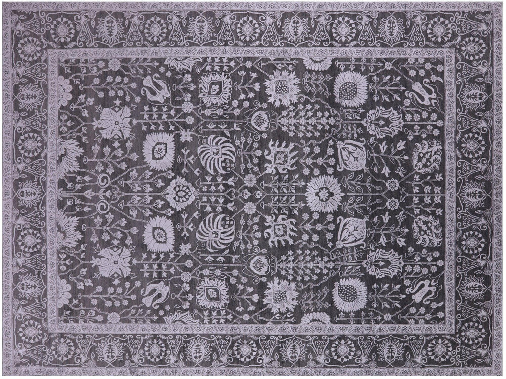 Persian Tabriz Hand-Knotted Wool & Silk Rug - Manhattan Rugs