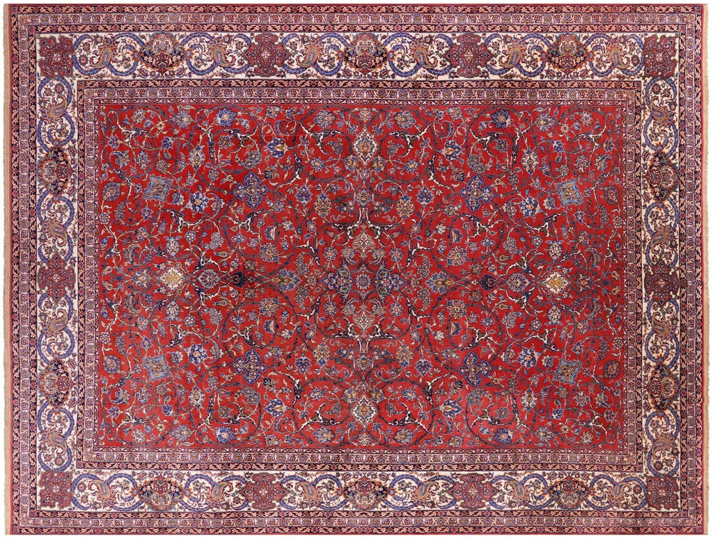 Antique Isfahan Hand Knotted Wool Rug - Manhattan Rugs