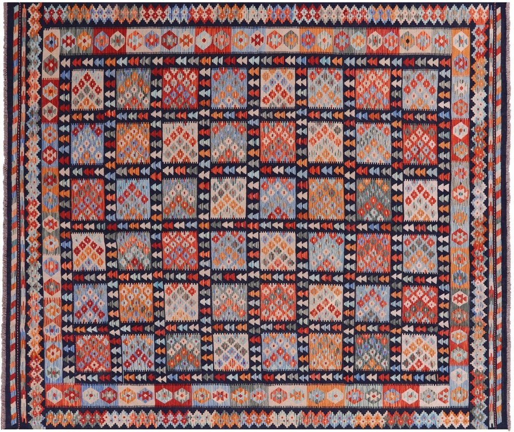 Kilim Flat Weave Wool On Wool Reversible Rug - Manhattan Rugs