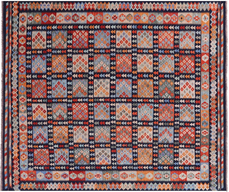 Kilim Flat Weave Wool On Wool Reversible Rug - Manhattan Rugs