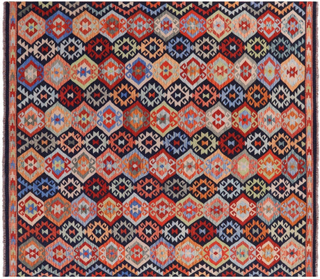 Kilim Flat Weave Wool On Wool Reversible Rug - Manhattan Rugs