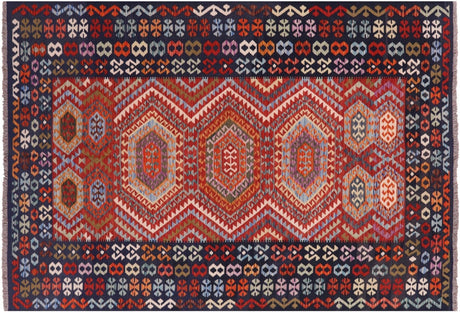 Kilim Flat Weave Reversible Wool On Wool Rug - Manhattan Rugs