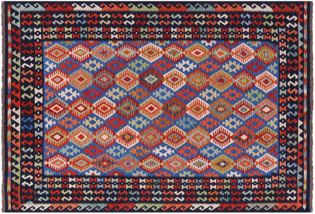 Reversible Wool On Wool Flat Weave Kilim Rug - Manhattan Rugs
