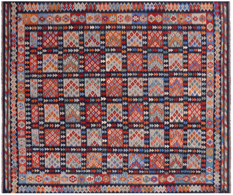 Wool On Wool Reversible Flat Weave Kilim Rug - Manhattan Rugs