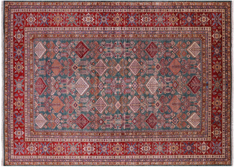 Super Kazak Hand-Knotted Wool Rug - Manhattan Rugs