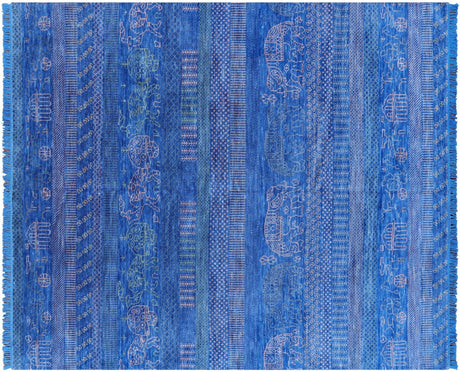 Tribal Persian Gabbeh Handmade Wool Rug - Manhattan Rugs