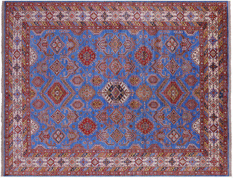 Geometric Super Kazak Handmade Rug - Manhattan Rugs