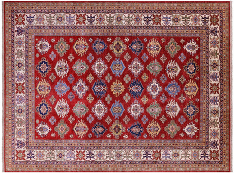 Super Kazak Geometric Handmade Rug - Manhattan Rugs